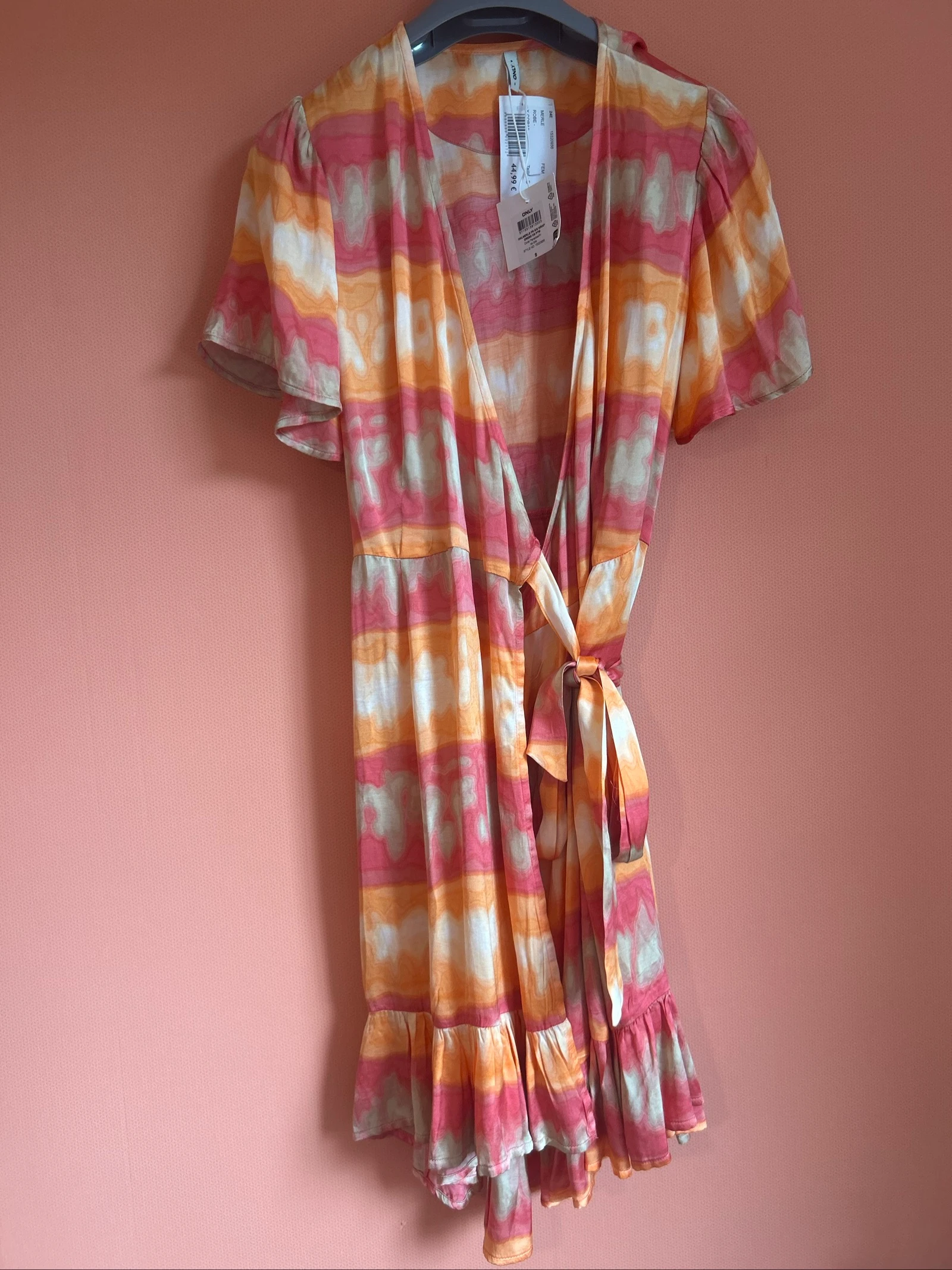 Vestido envolvente tie-dye ONLY - Nuevo con etiqueta (Talla S) – photo 3